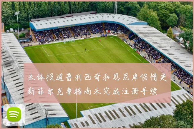 米体报道普利西奇和恩昆库伤情更新菲尔克鲁格尚未完成注册手续